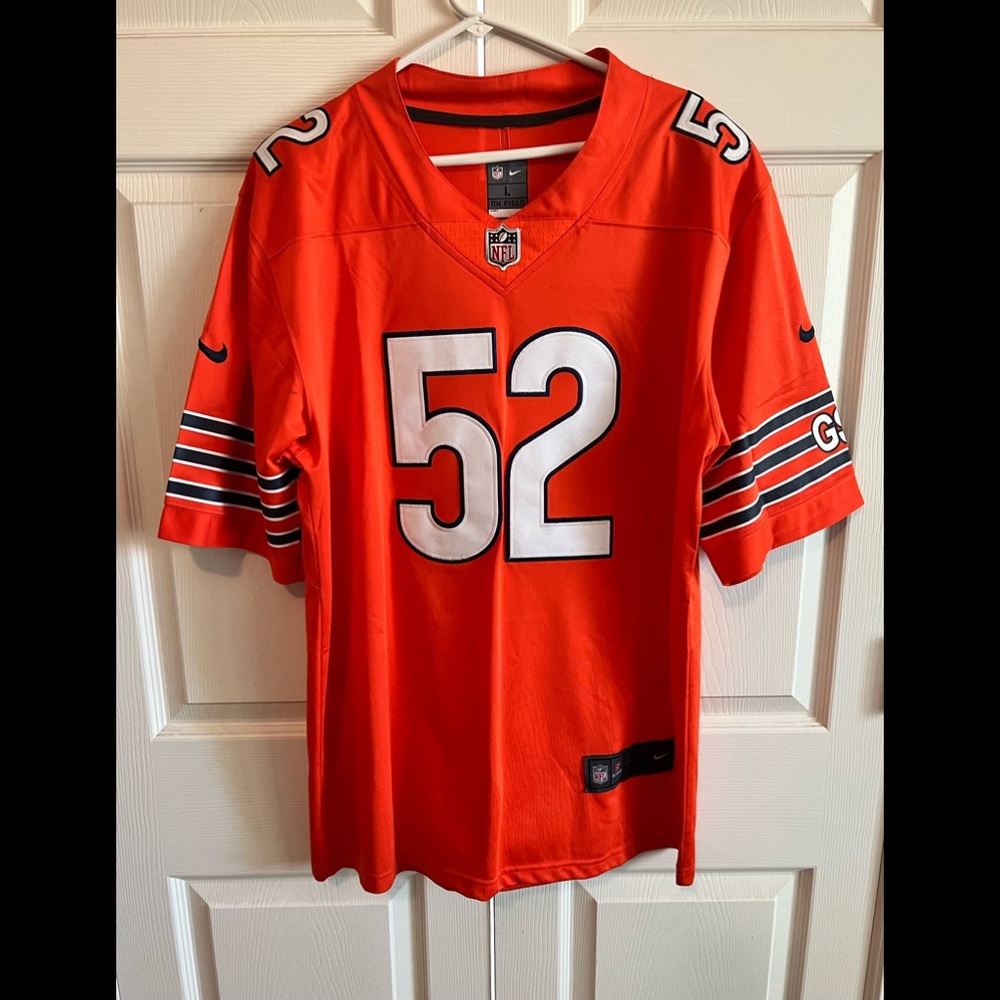 Chicago Bears Orange Khalil Mack Jersey.